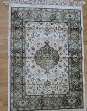 Tapete Verona Bélgica seda bege verde corredor design belga 39 x 55, usado comprar usado  Enviando para Brazil