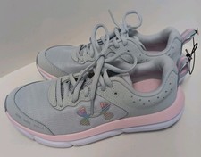 Tênis de corrida Under Armour infantil tamanho 4y grau escola assert 10 cinza rosa novo comprar usado  Enviando para Brazil