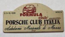 Placca porsche club usato  Roma