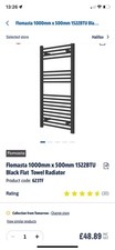 Flomasta towel radiator for sale  KEIGHLEY