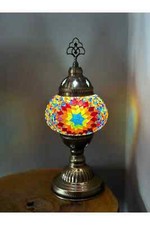 Luminária de mesa de mosaico de vitral feita à mão turca marroquina para decoração de casa comprar usado  Enviando para Brazil