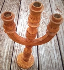 Vintage wooden candelabra for sale  Pauls Valley