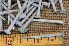 Antiga 1 1/2” Unhas Quadradas 50 Telhas Caixa de Gesso Ripa Vintage 1880’s Galvanizado, usado comprar usado  Enviando para Brazil