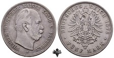 Prussia cinque marchi usato  Cremona