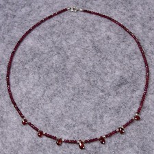 Granat halskette 925er gebraucht kaufen  Berlin