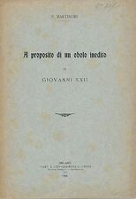 Martinori proposito obolo usato  Giulianova