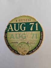 Tax disc genuine for sale  DUDLEY