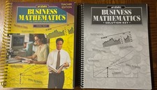 Abeka business mathematics for sale  Borden