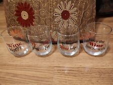 Four kitchen stemless for sale  Sugar Grove