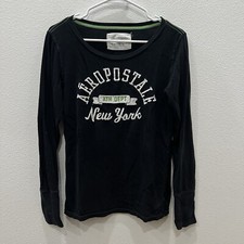 Camiseta feminina AEROPOSTALE NEW YORK Y2K PREPPY VARSITY BORDADA TAMANHO GG comprar usado  Enviando para Brazil