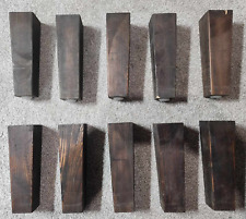 RARO! 10 móveis de madeira vintage pernas sofá mesa madeira maciça 7,5" quadrado cônico comprar usado  Enviando para Brazil
