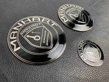 Novo conjunto de emblema de metal emblema BMW Manhart logotipo capô + volante + porta-malas comprar usado  Enviando para Brazil