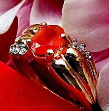 Goldring 22ct padparadscha gebraucht kaufen  Boizenburg Umland