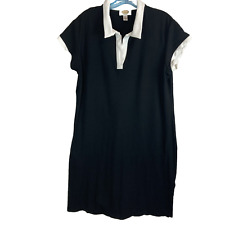 Vestido camiseta feminino Talbots grande pequeno LP minimalista Corpcore preto branco comprar usado  Enviando para Brazil