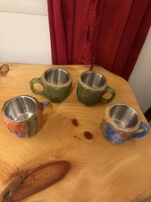 Conjunto de 4 canecas de café de cristal mineral falso resina comprar usado  Enviando para Brazil