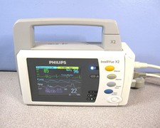 Conjunto Monitor/Masimo PHILIPS INTELLIVUE X2 MMS M3002A RÁPIDO 12XL EASI ~ TESTADO comprar usado  Enviando para Brazil