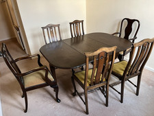 Dark wood dining for sale  BRADFORD