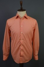 Camisa Eton Slim Fit laranja luxo manga longa popeline botão para baixo tamanho 41/16 comprar usado  Enviando para Brazil