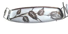 Prato vintage de aço inoxidável para servir doces com pés design rosa comprar usado  Enviando para Brazil