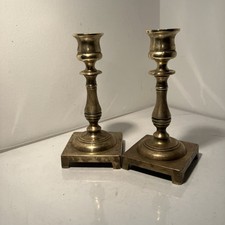 Pair brass candlestick for sale  IPSWICH