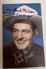 Charles starrett autographed for sale  Indianapolis