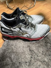 Usado, Tênis de corrida obsoleto Mizuno Wave Prophecy 2 tamanho 10 prata vermelho comprar usado  Enviando para Brazil