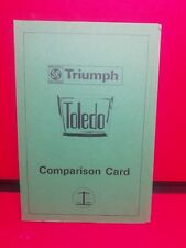 Triumph toledo comparison for sale  ST. AUSTELL