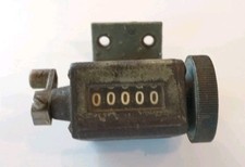 Raro Vintage Letterpress 5 Dígitos Contador Mecânico com Alavanca Braço e Base comprar usado  Enviando para Brazil