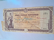 1937 buono postale usato  Caserta