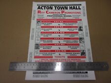 Boxing promotion poster for sale  HIGH WYCOMBE