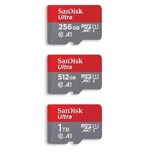 Cartão de memória SanDisk Ultra 256GB 512GB 1TB 2TB micro SD microSDXC A1 UHS-I HD 4K comprar usado  Enviando para Brazil