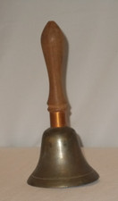 Campainha de latão vintage escolar portátil Streamline cabo de madeira 7” alto resistente comprar usado  Enviando para Brazil