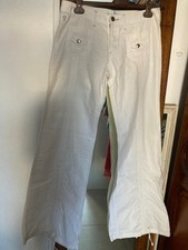 Pantalon blanc droit d'occasion  Castelginest