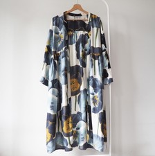 One Hundred Stars pansy długie kimono kwiatowe boho naturalne (k2) na sprzedaż  PL