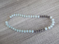 Collana acquamarina verde usato  Trieste