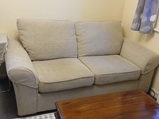 Cream fabric sofas for sale  PETERSFIELD