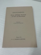 Rinascimento vol rivista usato  Prato