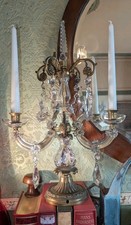 Antique crystal girandole d'occasion  Expédié en Belgium
