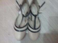 Cream black patent for sale  SOUTHAMPTON