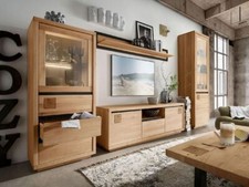 Wohnwand anbauwand massivholz gebraucht kaufen  Eltmann