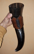 Trinkhorn halter leder gebraucht kaufen  Gerabronn