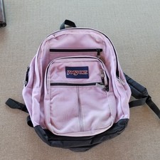 Jansport Fioletowy Duży plecak studencki 3 duże kieszenie 3 mniejsze kieszenie, używany na sprzedaż  Wysyłka do Poland