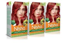 Nisha Creme Cor de Cabelo Vermelho Chama (pacote com 3) comprar usado  Enviando para Brazil