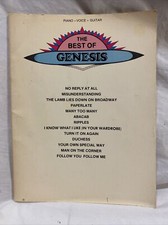 BEST OF GENESIS Rock Band SONGBOOK Música Voz Piano Guitarra 1981 Phil Collins comprar usado  Enviando para Brazil