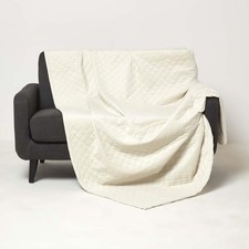 Cream velvet throw for sale  CRADLEY HEATH