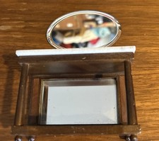 Espelhos para servidor de madeira buffet casa de bonecas mármore falso balcão superior 2 5/8” de altura comprar usado  Enviando para Brazil