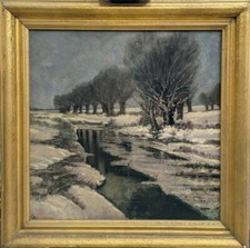 Paesaggio invernale dipinto usato  Torino