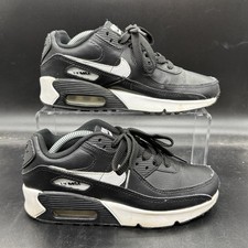 Tênis Nike Air Max 90 tênis couro preto CD6864-010 juvenil tamanho 3,5Y, usado comprar usado  Enviando para Brazil
