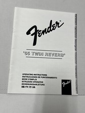 Instruções de operação Fender '65 Twin Reverb comprar usado  Enviando para Brazil
