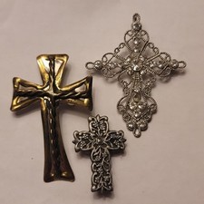 Lot cross brooches for sale  Columbus